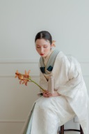 百花鶴菱紋