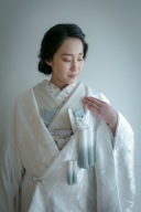 手まりに牡丹 白