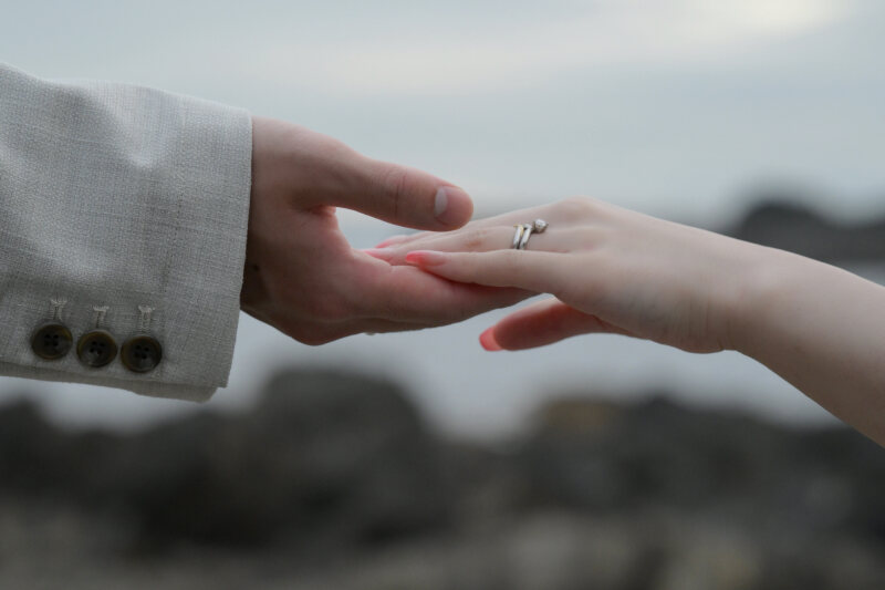 婚約指輪や結婚指輪の撮影も