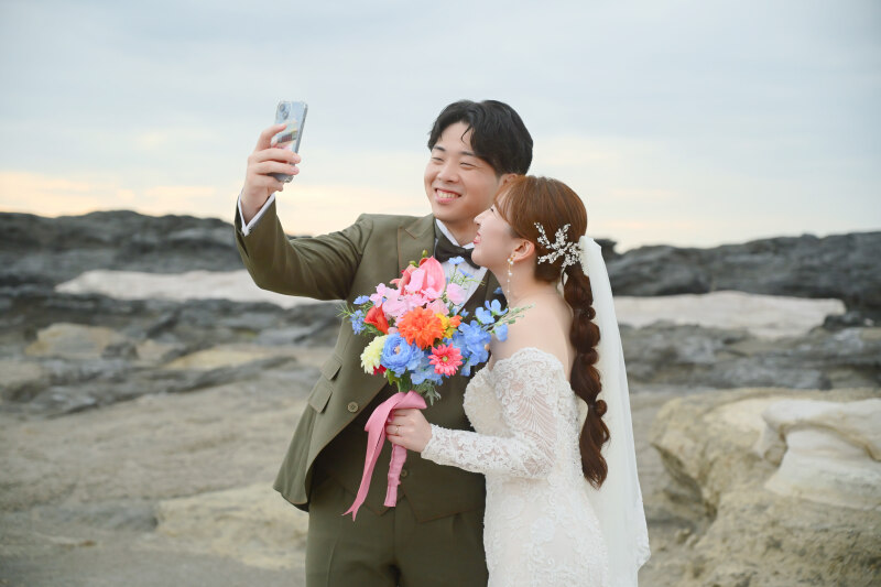 後半戦は海沿いで撮影