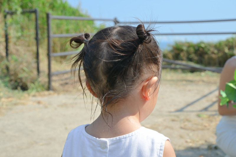 お子様のヘアーもちゃっかり可愛く