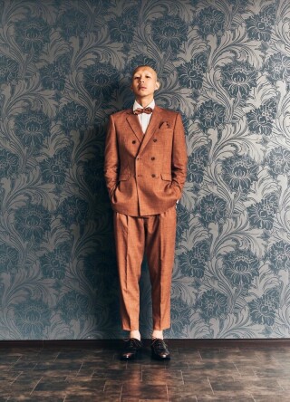 ブラウンダブルタキシード