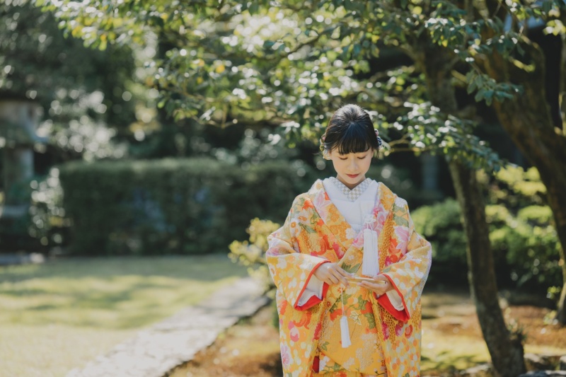 一日の始まりは和装から