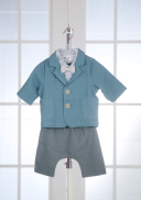 1-201　グリーンジャケットグレーパンツ