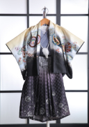 2B-2　グレー&times;黒　かぶと