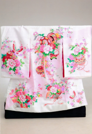 白ピンクぼかし