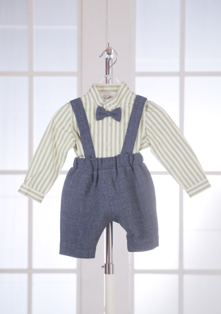 1-200　デニム肩紐紐パンツ