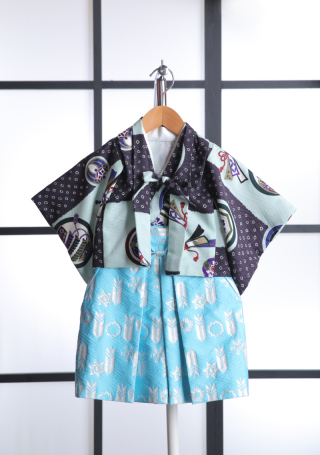 1B-11　水色兜　羽織付