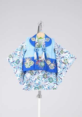 1Bｰ18　白着物水兜被