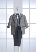 1-177　ツイードベストストライプ