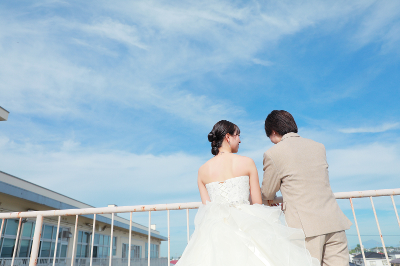 青空いっぱいのロケーション撮影