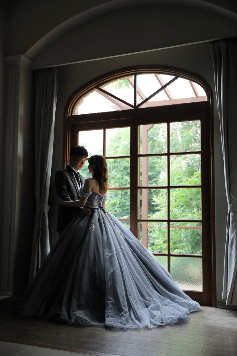 カーテンの中で高級感の出る撮影スポット！