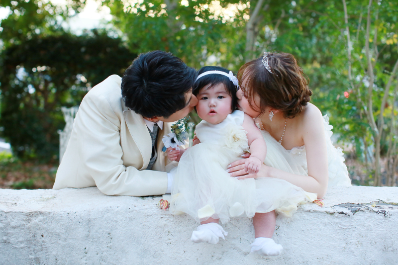 【3才~13才までのお子様も一緒にフォトウエディングご希望の方】お子様お衣装レンタル込み・アルバム・全データ/使用データ付き♪