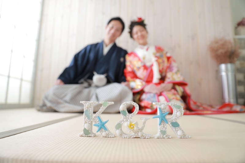 【お持込みグッズで撮影ご希望の方へ】和装で二人だけのオリジナルフォト アルバム・全データ/使用データ付き♪