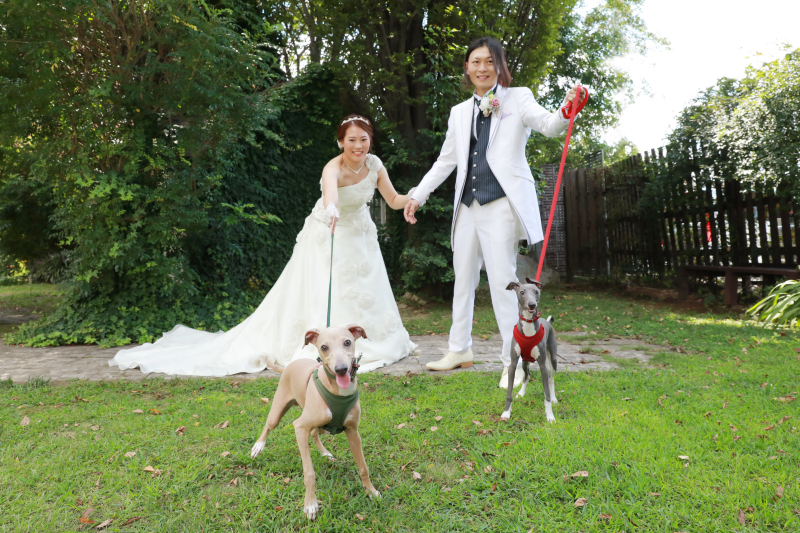 【ペットと一緒に撮影ご希望の方】大好きな愛犬とのフォトウエディング♪ アルバム・全データ/使用データ付き♪