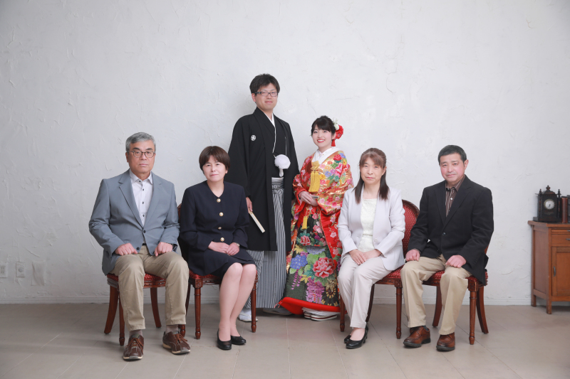 【ご両親様と一緒に撮影希望の方】和装で集合撮影 アルバム・全データ/使用データ付き♪