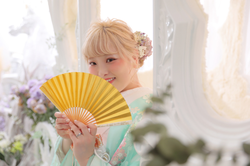 【和装1着プランご希望の方】シンプルで可愛いオーガンジー アルバム・全データ/使用データ付き♪