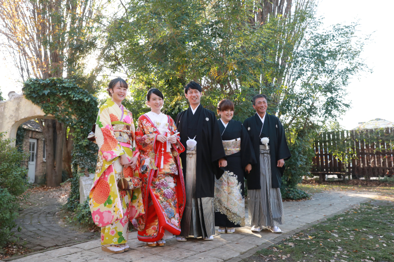 【ご両親様と一緒に撮影希望の方】和装で集合撮影 アルバム・全データ/使用データ付き♪