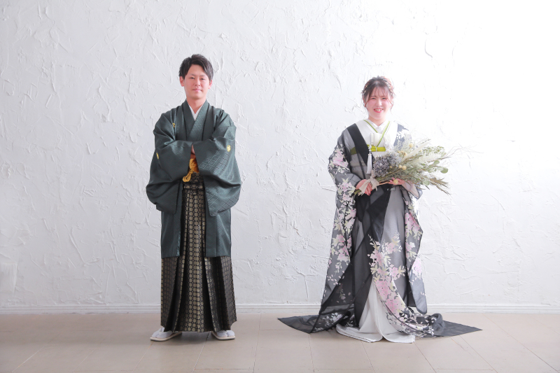 【和装1着プランご希望の方】シンプルで可愛いオーガンジー アルバム・全データ/使用データ付き♪