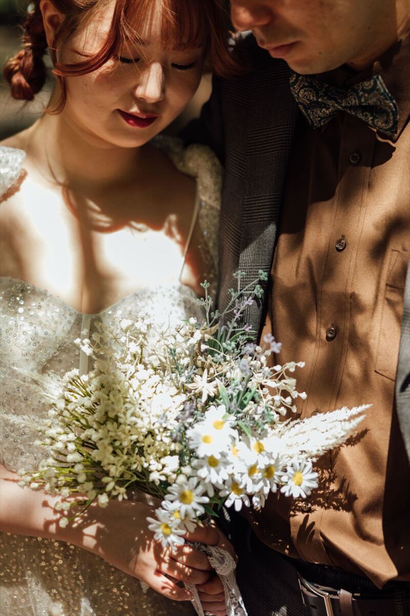 日差しが差す幻想的なお写真