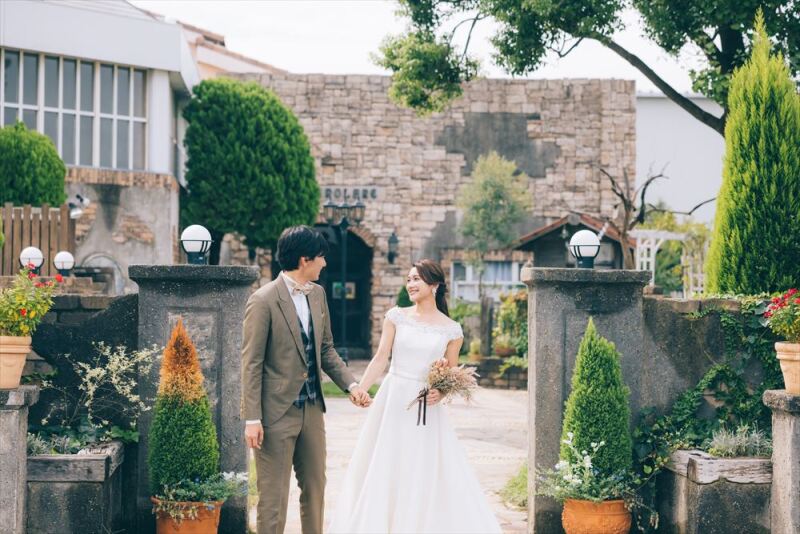 【結婚式場貸切撮影】洋装1着式場ステッラポーレ&そうか公園撮影≪全データ付き≫台紙写真付き11月限定!