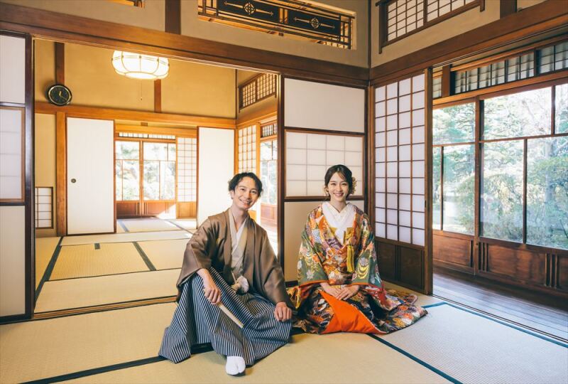 【花田苑や古民家で】和装1着ロケーション撮影≪全データ付+台紙付写真≫【オープン記念11月末撮影まで】モニター価格