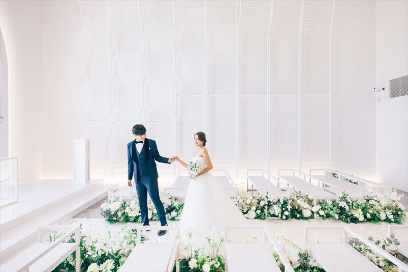 【結婚式場貸切撮影】洋装1着ヒルトップザスクエアロケーション撮影≪台紙付写真+全データ140カット≫