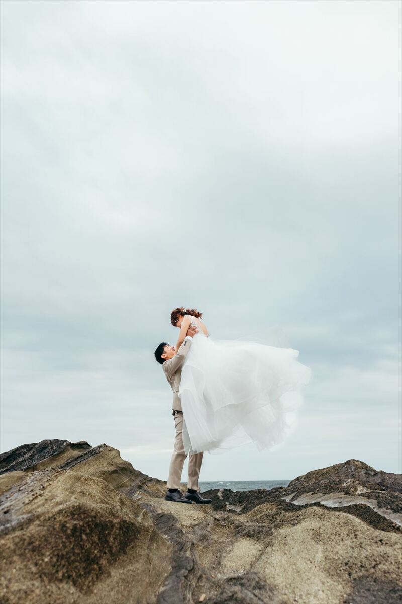 モニター2組限定【城ヶ島海岸で雄大な自然フォトを】洋装ロケーション撮影プラン≪全データ付き≫オープン記念10月末撮影まで】