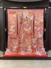 撫子　御苑双鶴文