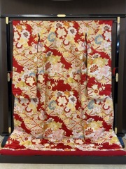 赤鶴菱取百花文