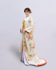 手刺繍 浅黄 四季の響宴