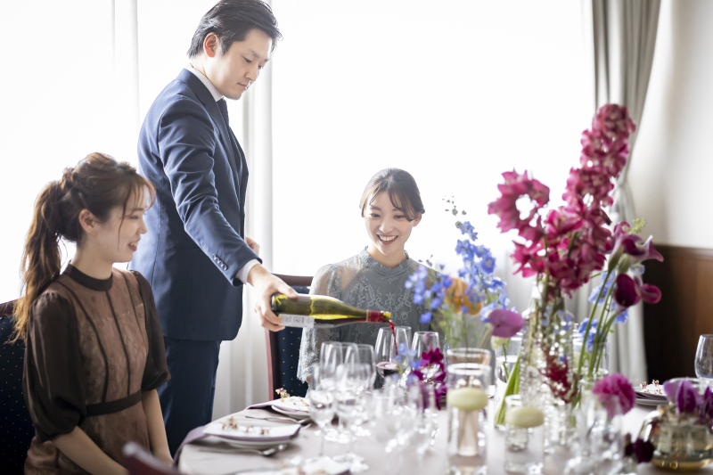 ゲスト一人ひとりと心ゆくまで交流できる