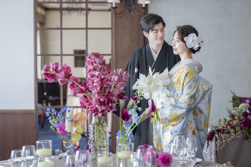 神田明神　明神会館_色打掛・着物が豊富