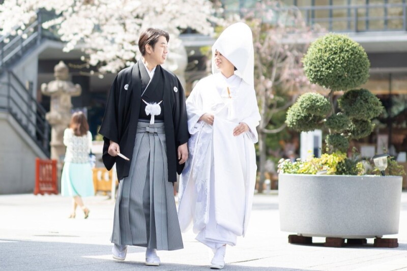 春限定【本格神社でのフォトウエディング】結婚奉告参拝を含む〇 撮影90分／50カット納品／和装1着／花嫁小物付き