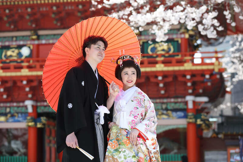 桜舞う春景色！和装ロケーションフォトツアー～ 撮影90分／50カット納品／和装1着＊花嫁小物付き＊ 