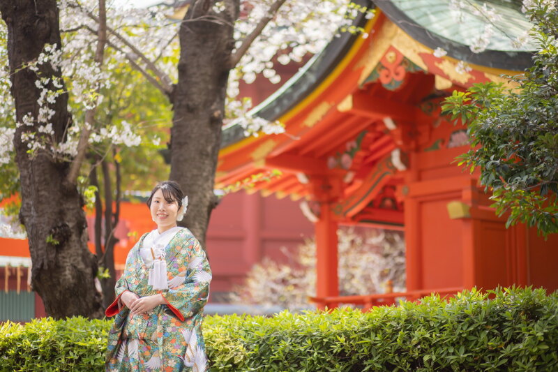 春限定【本格神社でのフォトウエディング】結婚奉告参拝を含む〇 撮影90分／50カット納品／和装1着／花嫁小物付き