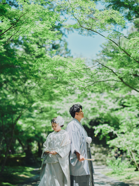 日本らしい和装での撮影