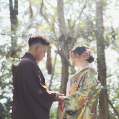 日本らしさが溢れる和装での神社撮影