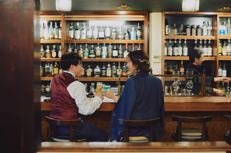 おふたりの行きつけのお店で