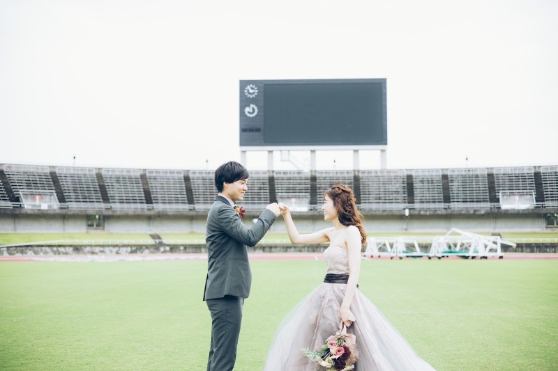 サッカー場を貸し切って！