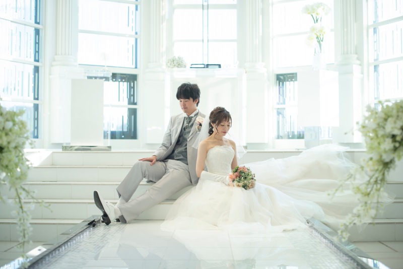 期間限定★衣装グレードUP半額キャンペーン【ハウススタジオ撮影プラン】/ドレス2着・タキシード1着・データ・安心のヘアメイク付き