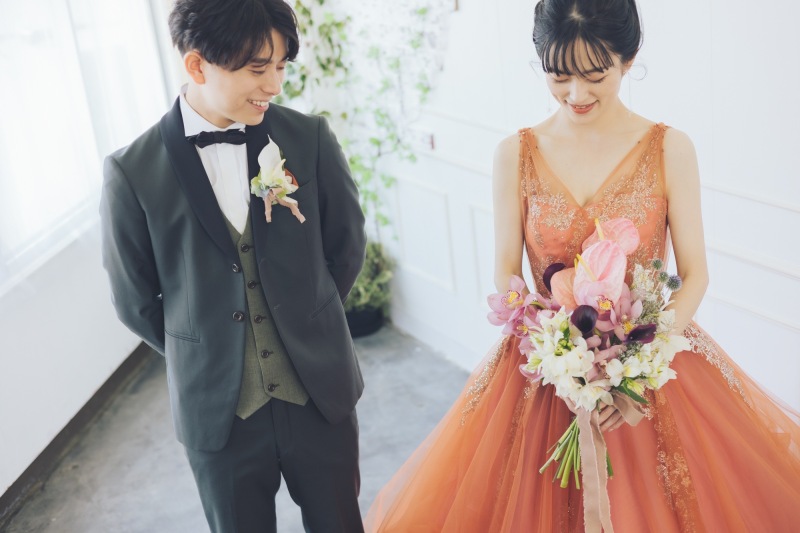 期間限定★衣装グレードUP半額キャンペーン【ハウススタジオ撮影プラン】/ドレス2着・タキシード1着・データ・安心のヘアメイク付き