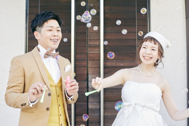 期間限定★衣装グレードUP半額キャンペーン【ハウススタジオ撮影プラン】/ドレス2着・タキシード1着・データ・安心のヘアメイク付き