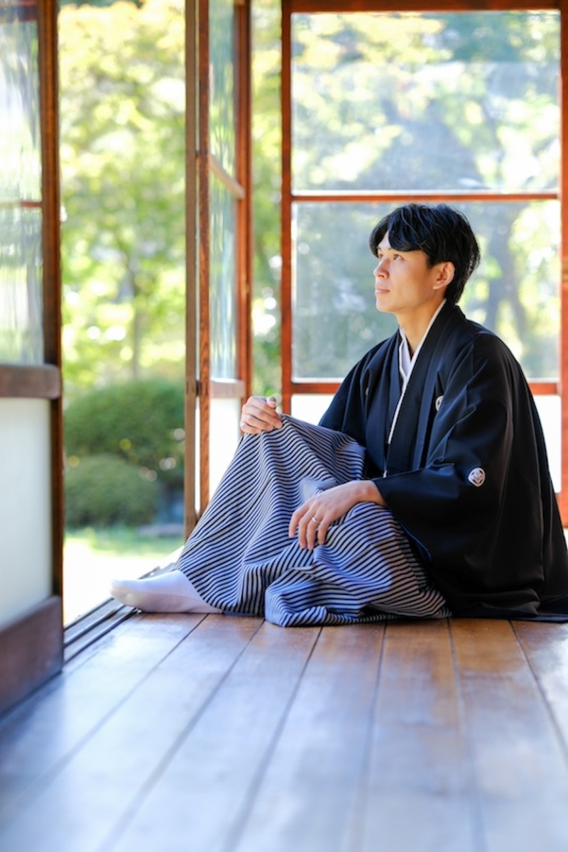ご新郎様のソロ撮影