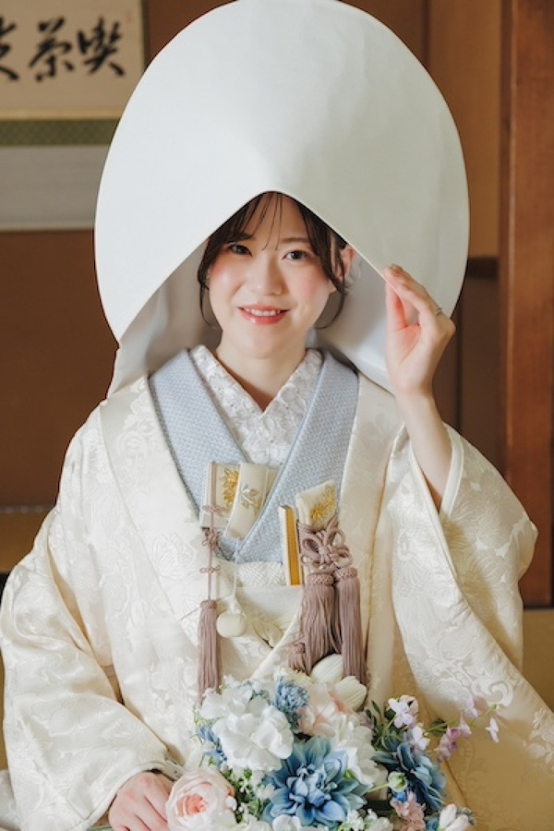 ご新婦様憧れの綿帽子