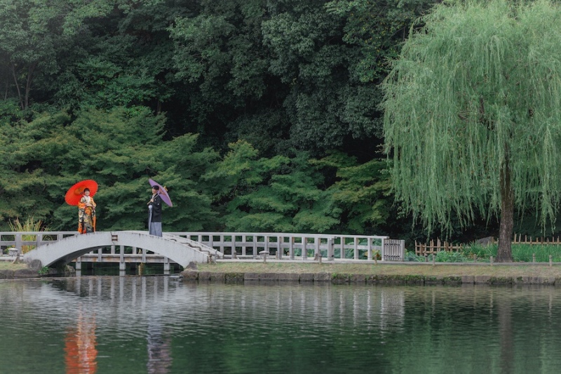 徳川園の定番「橋」フォト