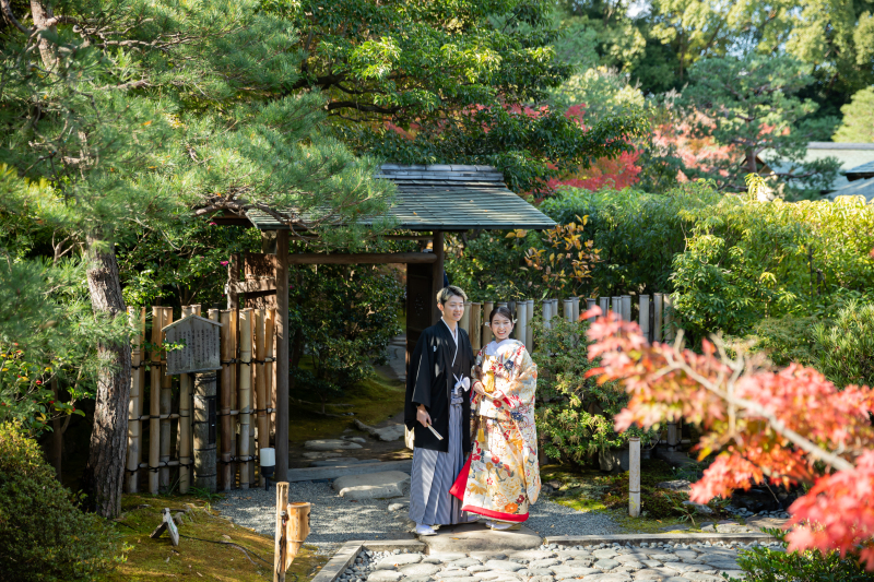 【東海地方最大級の日本庭園 白鳥庭園 雨天時も対応】キヨコハタ・サチコツツイ衣装OK 和装1着ロケ+洋装1着スタジオ