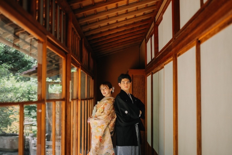 【7/1〜9/13限定 東山荘 雨天対応】キヨコハタ・サチコツツイ衣装OK 和装1着ロケ+洋装1着スタジオ