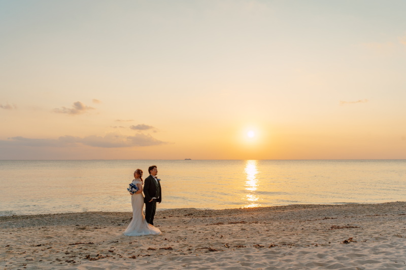 黄金色に輝く奇跡⭐︎アラハビーチのサンセット