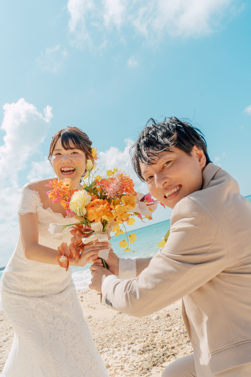 ひまわりのような笑顔でプロポーズ♡